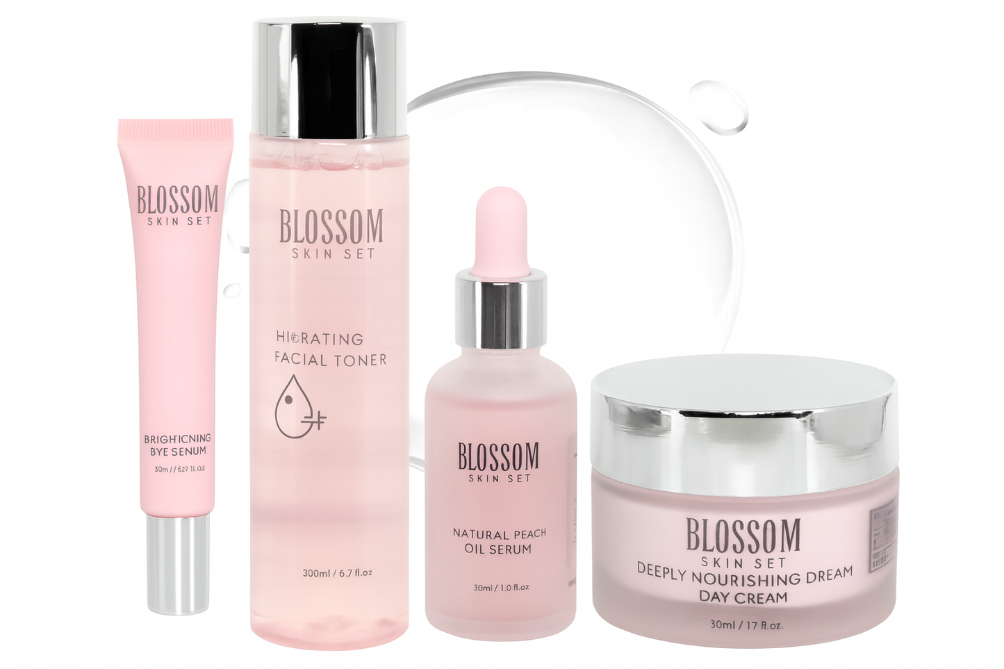 Set 4 Hidratante Facial Con Colageno