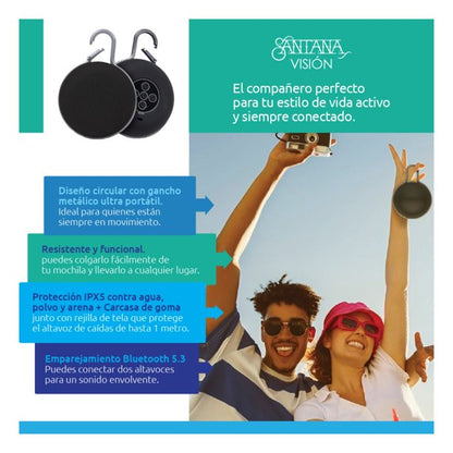 Santana Visión Parlante Bluetooth 5.3 co
