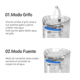 BEBEDERO MASCOTAS TRANSPARENTES